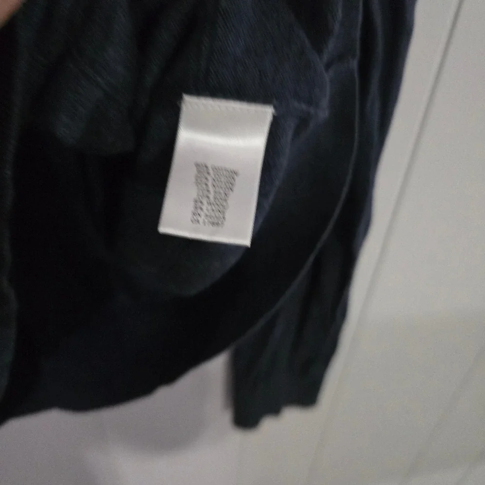 Banana Republic V-Neck Sweater‎ Mens Small Navy Blue Textured Grid Cotton Blend